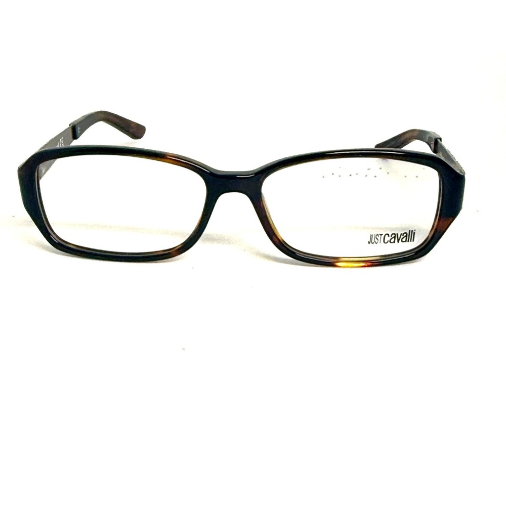 Just‎ Cavalli Eyeglasses JC365 col.052 52-14-135 Tortoise Shell Silver Frame